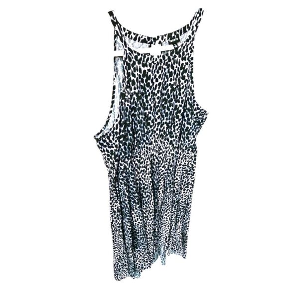 TORRID NEW MINI Wash Halter Neck Hi-Lo Animal Print Skater Dress - Picture 6 of 16